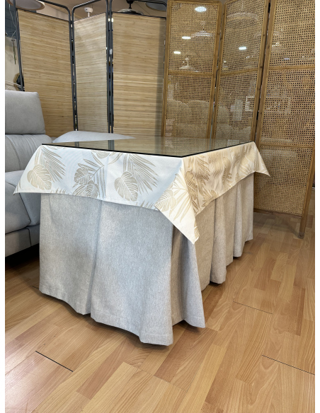 Conjunto Mesa Camilla Forja en forma de Z - Color Negro