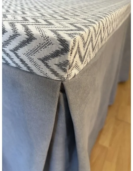 Conjunto Mesa Camilla Forja en forma de Z - Color Negro