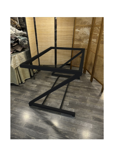 Conjunto Mesa Camilla Forja en forma de Z - Color Negro