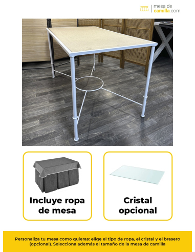 Conjunto Mesa Camilla Rectangular...