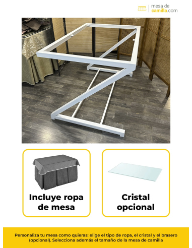 Conjunto Mesa Camilla Forja en forma...