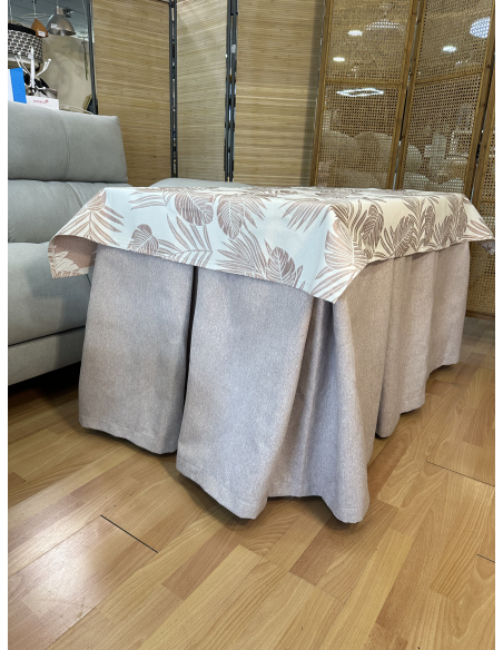 Conjunto Mesa Camilla Rectangular Forja Blanca