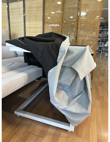 Conjunto Mesa Camilla Rectangular Forja Blanca