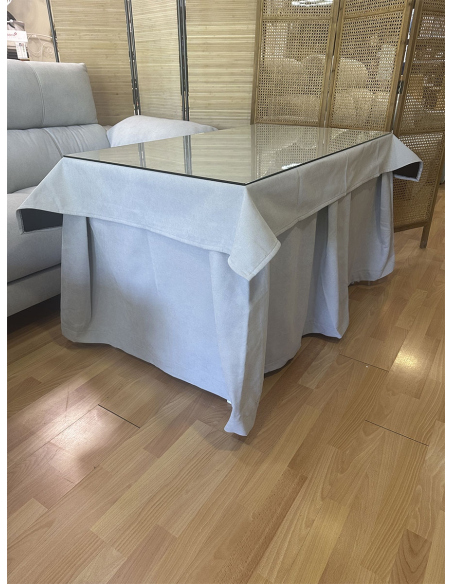 Conjunto Mesa Camilla Rectangular Forja Blanca