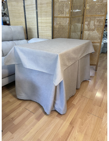 Conjunto Mesa Camilla Rectangular Forja Blanca