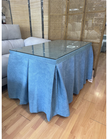 Conjunto Mesa Camilla Rectangular Forja Negra