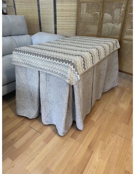 Conjunto Mesa Camilla Rectangular Forja Negra