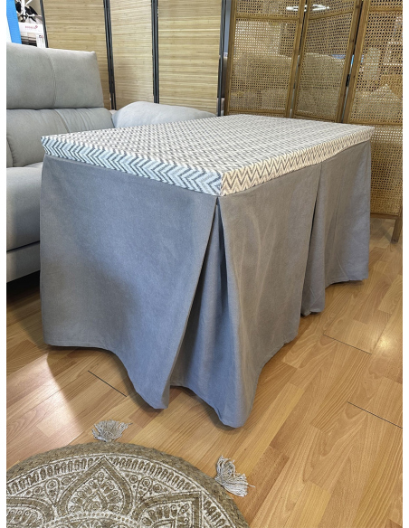 Conjunto Mesa Camilla Rectangular Forja Negra