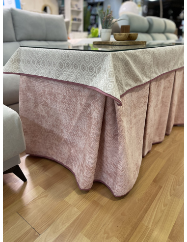 Ropa de Mesa Camilla Tejido Rústico...