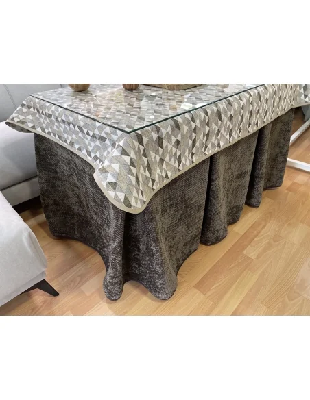 Conjunto Completo Tejido Rústico Terciopelo Elegante Extragrueso color Chocolate