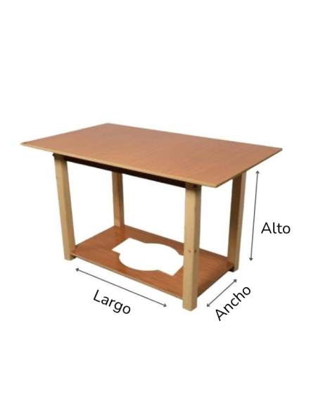 Mesa de Madera Cuadrada Maciza a Medida - Personaliza tu mesa