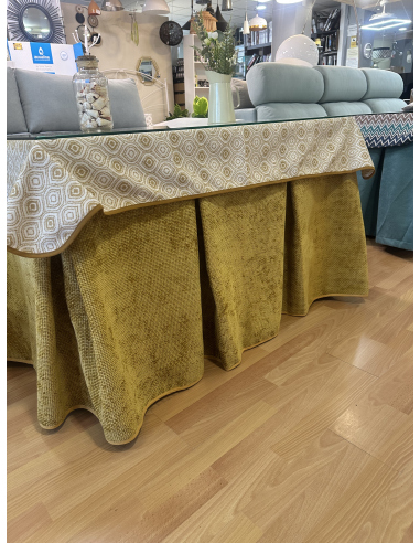 Ropa de Mesa Camilla Tejido Rústico...