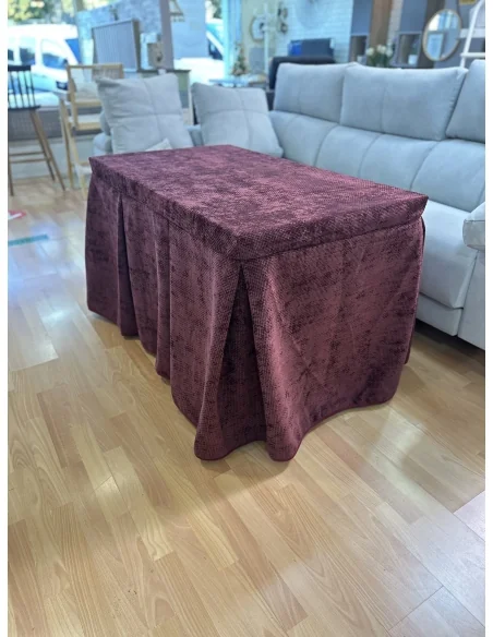 Conjunto Completo Tejido Rústico Terciopelo Elegante Extragrueso color Vino