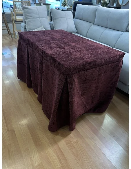 Conjunto Completo Tejido Rústico Terciopelo Elegante Extragrueso color Vino