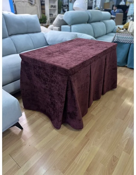 Conjunto Completo Tejido Rústico Terciopelo Elegante Extragrueso color Vino