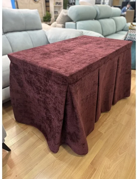 Conjunto Completo Tejido Rústico Terciopelo Elegante Extragrueso color Vino