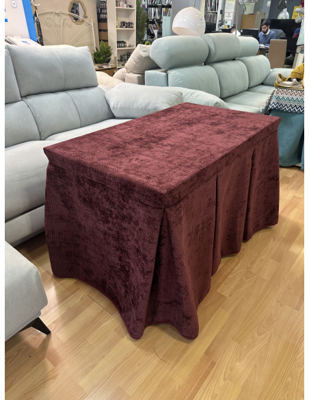 Conjunto Completo Tejido Rústico Terciopelo Elegante Extragrueso color Vino