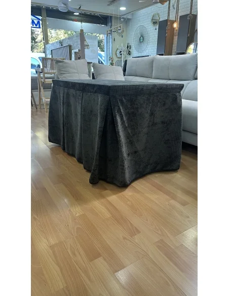 Conjunto Completo Tejido Rústico Terciopelo Elegante Extragrueso color Negro