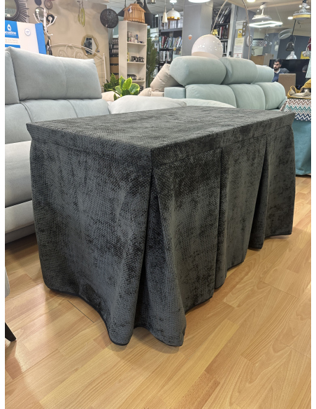 Conjunto Completo Tejido Rústico Terciopelo Elegante Extragrueso color Negro