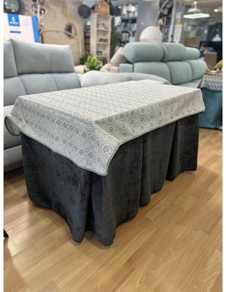 Conjunto Completo Tejido Rústico Terciopelo Elegante Extragrueso color Negro