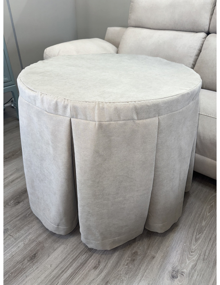 Ropa redonda de mesa camilla Antimanchas color Beige