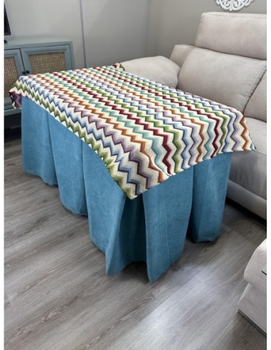 Ropa de Mesa Camilla Antimanchas Aterciopelada Triple Grueso Reforzada 10 pliegues Kumar Verde con Tapete Libélula