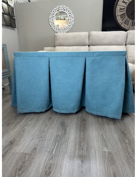 Ropa de Mesa Camilla Antimanchas Aterciopelada Triple Grueso Reforzada 10 pliegues profundos Kumar Verde