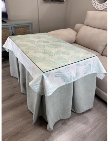 Tapete para Mesa Camilla Palmeras Verde