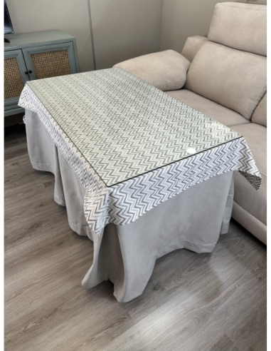 Tapete para Mesa Camilla Torino Gris