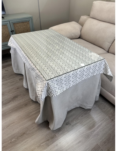 Tapete para Mesa Camilla Torino Gris