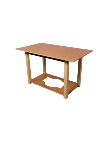 Conjunto Ropa de Mesa Camilla Antimanchas Aterciopelada Triple Grueso Nature Marrón