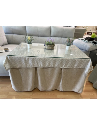 Pack Mesa, Cristal y Ropa Chenilla 8...