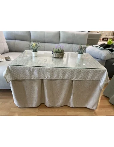 Pack Mesa, Cristal y Ropa Chenilla 8...