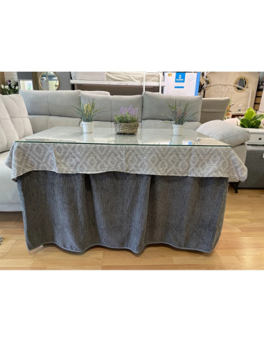 Pack Mesa, Cristal y Ropa Chenilla 8...