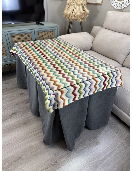 Varios Colores - Triple Grueso Antimanchas 10 Pliegues con Tapete Deluxe