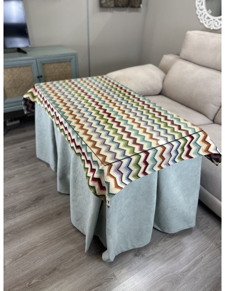 Varios Colores - Triple Grueso Antimanchas 10 Pliegues con Tapete Deluxe