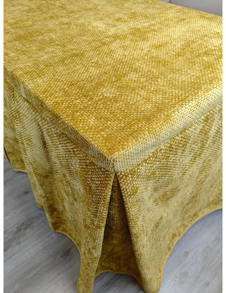 Pack Ropa de Mesa Camilla Tejido Rústico Terciopelo Elegante Extragrueso Varias Medidas