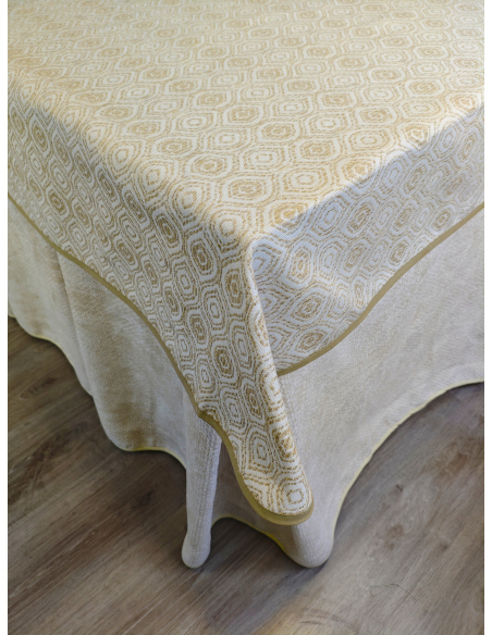 Pack Ropa de Mesa Camilla Tejido Rústico Terciopelo Elegante Extragrueso Varias Medidas