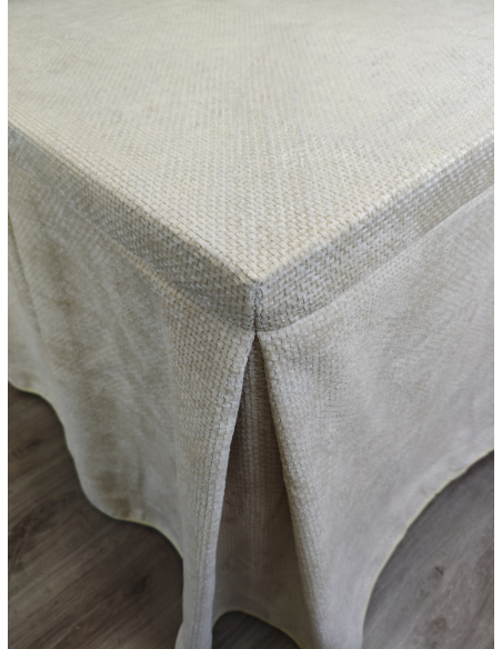 Pack Ropa de Mesa Camilla Tejido Rústico Terciopelo Elegante Extragrueso Varias Medidas