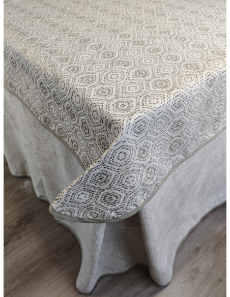 Pack Ropa de Mesa Camilla Tejido Rústico Terciopelo Elegante Extragrueso Varias Medidas