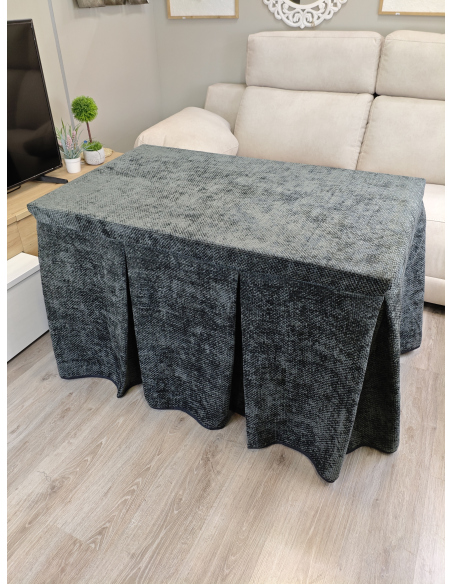 Pack Ropa de Mesa Camilla Tejido Rústico Terciopelo Elegante Extragrueso Varias Medidas