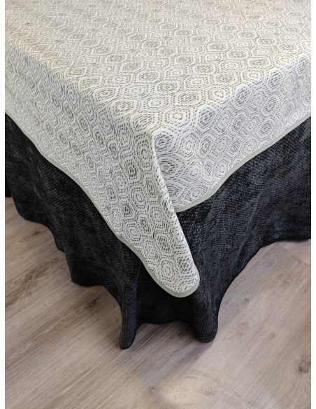 Pack Ropa de Mesa Camilla Tejido Rústico Terciopelo Elegante Extragrueso Varias Medidas