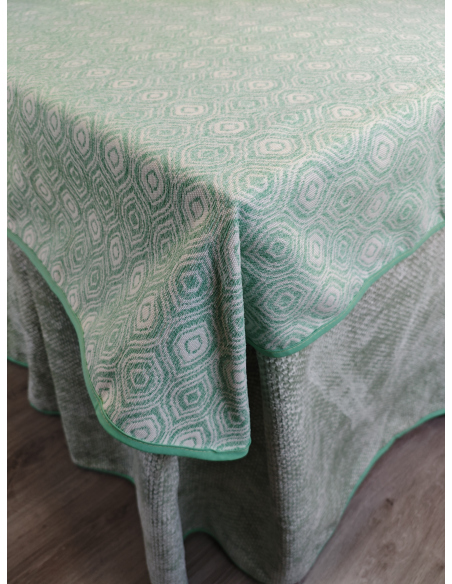 Pack Ropa de Mesa Camilla Tejido Rústico Terciopelo Elegante Extragrueso Varias Medidas