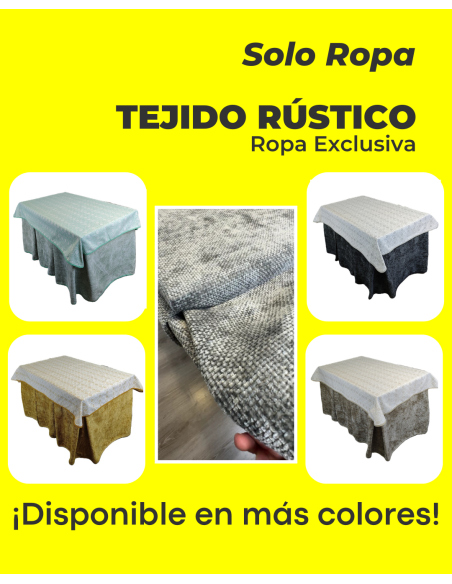 Ropa de Mesa Camilla Tejido Rústico Terciopelo Elegante Extragrueso Varias Medidas 110x70 120x70 130x80