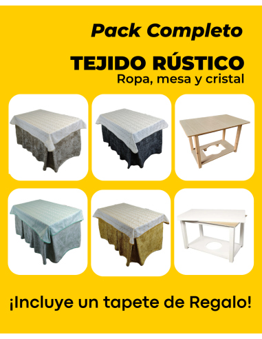 Pack Ropa de Mesa Camilla Tejido...