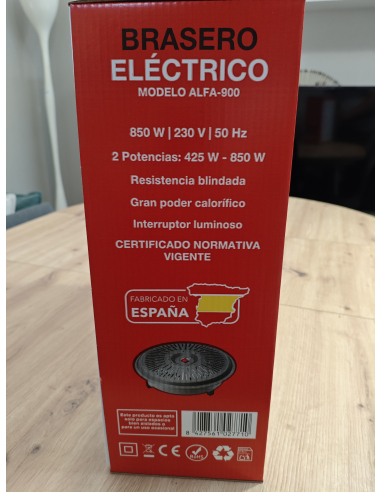 Brasero Eléctrico FM ALFA-900