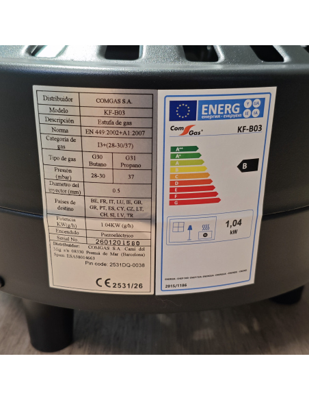 (Domaco Rojo Sustituto) Brasero de Gas Butano ComGas KF-B03