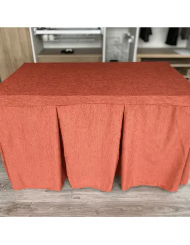 Ropa de Mesa Camilla Elegante 10 Pliegues Reforzada color Teja Multimedida Ropa de Mesa Camilla Elegante 10 Pliegues Reforzada color Teja Multimedida