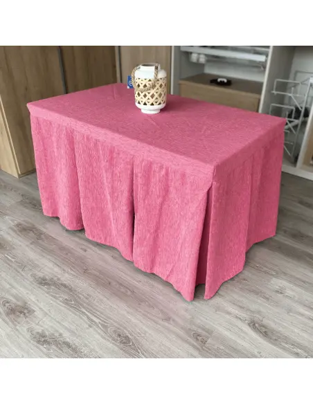 Ropa Elegante 10 Pliegues Reforzada color Fucsia Multimedida