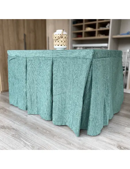 Ropa de Mesa Camilla Elegante 10 Pliegues Reforzada color Verde Multimedida Ropa de Mesa Camilla Elegante 10 Pliegues Reforzada color Verde Multimedida